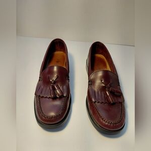 G.H. Bass & Co. Burgundy Tassel Loafers